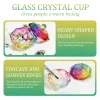 Glass Acrylic Powder Liquid Nail Crystal Cup With Lid Aurora Colorful Dappen Bowl Cup Holder Container Equipment Nail Art Tools 5