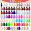LILYCUTE 7ml Gel Nail Polish Black Red White 125 Colors Varnis Semi Permanent UV Gel Nail Supplies Soak off UV LED Gel for Nails 2