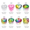 Glass Acrylic Powder Liquid Nail Crystal Cup With Lid Aurora Colorful Dappen Bowl Cup Holder Container Equipment Nail Art Tools 6