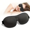 3D Contoured Sleep Mask 100% Light Blocking Eye Mask Ultra-Soft Skin-Friendly Material Breathable Eye Cover For Rest Travel Yoga 1