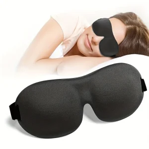 3D Contoured Sleep Mask 100% Light Blocking Eye Mask Ultra-Soft Skin-Friendly Material Breathable Eye Cover For Rest Travel Yoga 1