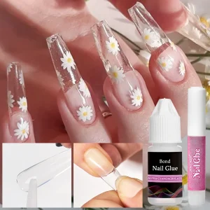 1/2/3g Bond Nail Glue Fast-Dry Adhesive Acrylic Art False Tips 3D Decoration Nail Tips Nail Rhinestone Glue Adhesive Tools 1