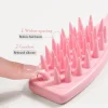 Silicone Shampoo Brush Scalp Massage Brush Head Washing Comb Long Handle Hair Massager Bath Brush Body Scrubber Hair Accessories 4