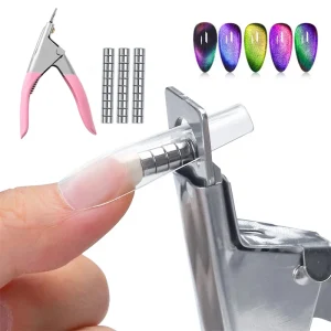 Mini Magnet for Acrylic Nails Manicure Tips False Nail Cutters Cut Same Length Nail Tool Nail Clipper Manicure Supplies 1