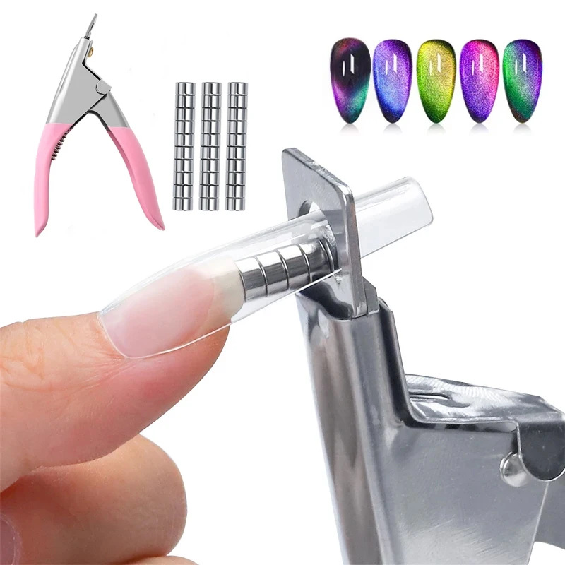 Mini Magnet for Acrylic Nails Manicure Tips False Nail Cutters Cut Same Length Nail Tool Nail Clipper Manicure Supplies 1