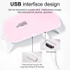 6W Mini Nail Dryer Machine Portable 6 LED UV Manicure Lamp Home Use Nail Lamp For Drying Polish Varnish With USB Cable 4