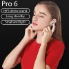 Original Air Pro 6 TWS Wireless Bluetooth Headset 5.3 Headphone Mini Earphone with Mic Charging Box for Xiaomi iPhone Earbuds 6