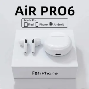 Original Air Pro 6 TWS Wireless Bluetooth Headset 5.3 Headphone Mini Earphone with Mic Charging Box for Xiaomi iPhone Earbuds 1
