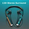 Wireless Neckband Headphones V5.2 Hifi Stereo Sports Neckband Headset Waterproof Earbuds For Outdoor Running 098 6