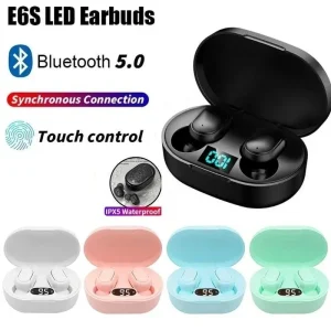 TWS E6S Fone Bluetooth Earphones Wireless Bluetooth Headset Noise Cancelling Headset with Mic Headphones for Xiaomi Huawei Oppo 1