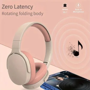 #NEW Fashion Wireless Bluetooth Headphones Over Ear HIFI Stereo Headsets True Sports With Earphones TF/AUX Music Player with Mic 2
