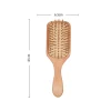 1PC Wood Comb Professional Healthy Paddle Cushion Hair Loss Massage Brush Hairbrush Comb Scalp Hair Care Healthy bamboo comb 6
