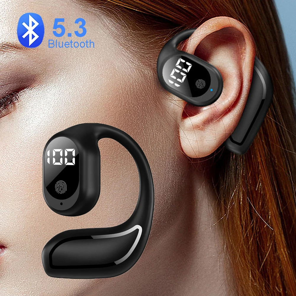 TWS Bluetooth 5.3 Headphone Ear Hook Wireless Earphone HiFi Stereo Noise Reduction Headset Waterproof Earbud for Huawei iPhone 1