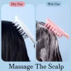 Silicone Shampoo Brush Scalp Massage Brush Head Washing Comb Long Handle Hair Massager Bath Brush Body Scrubber Hair Accessories 5