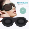 3D Contoured Sleep Mask 100% Light Blocking Eye Mask Ultra-Soft Skin-Friendly Material Breathable Eye Cover For Rest Travel Yoga 3