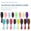Silicone Shampoo Brush Scalp Massage Brush Head Washing Comb Long Handle Hair Massager Bath Brush Body Scrubber Hair Accessories 2