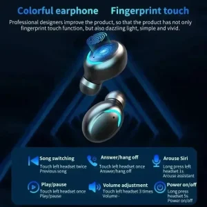 TWS F9-5 Earphone Bluetooth Earphones Wireless Headphones Hifi Stereo Sports Earbuds Headset Hearing Aids With Mic Handfree 2