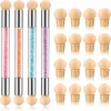 Sponge Nail Brush Picking Dotting Gradient Pen Brush Double Head Sponge Nail Brush Handle Acrylic Nail Painting Brush 1