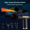 Portable Fascia Massage Gun Electric Percussion Pistol Massager Body Massage with LED Touch Screen 4 Replaceable Massage Heads 2