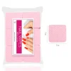 Misscheering Nail Polish Remover Wipes Nail Cleaning Pads, Non Woven Nail Pads for Women Girl Beauty Salon Nail Art Tool 5