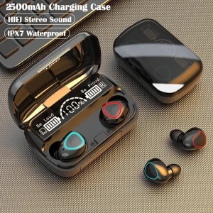 M10 TWS Bluetooth Headphones 3500mAh Charging Box Wireless Earphones With Microphone 9D Stereo Sports Waterproof Earbuds Headset 1