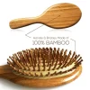 1PC Wood Comb Professional Healthy Paddle Cushion Hair Loss Massage Brush Hairbrush Comb Scalp Hair Care Healthy bamboo comb 1